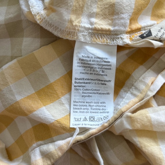 Madewell Cotton Top & Skirt Set - Yellow Gingham (6) - Picture 6 of 10